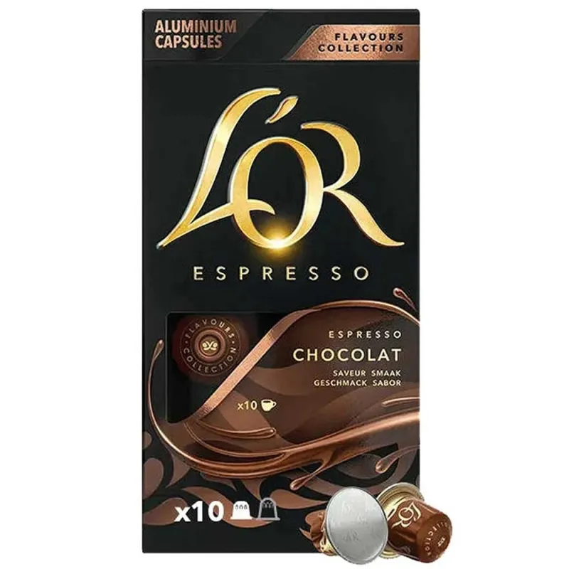 Lor Flavours Chocolate , 10 compatibles con Nespresso