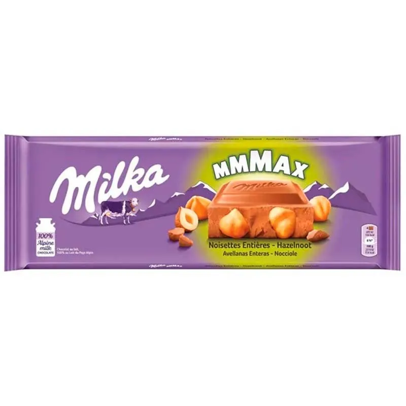 Chocolate con Leche y Avellanas Enteras Milka 270g