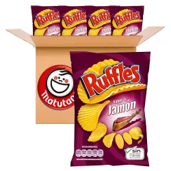 Pack de 20 Ruffles Matutano 45 gr - Sabor auténtico de jamón