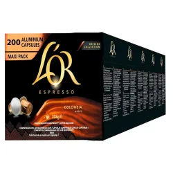 Colombia L'or 200 cápsulas compatibles Nespresso