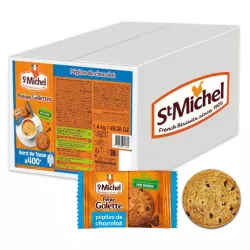 Galletas  St. Michel Caja de 200 uds con pepitas de chocolate