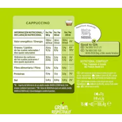 Valor energetico Cappuccino 24 servicios. Pack 48 cápsulas Dolce Gusto