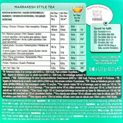 Valor energetico Marrakesh Style Tea 16 unidades  Dolce Gusto