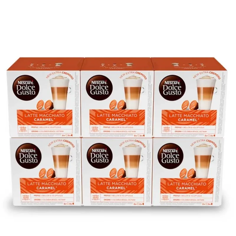 Latte Macchiato Caramel 6 cajas 48 servicios Dolce Gusto Latte Macchiato Caramel 6 cajas 48 servicios Dolce Gusto