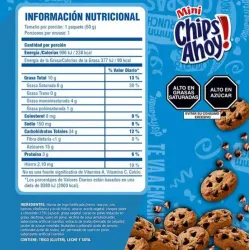 Valor energetico Chips Ahoy 20 unidades de 40 gr.