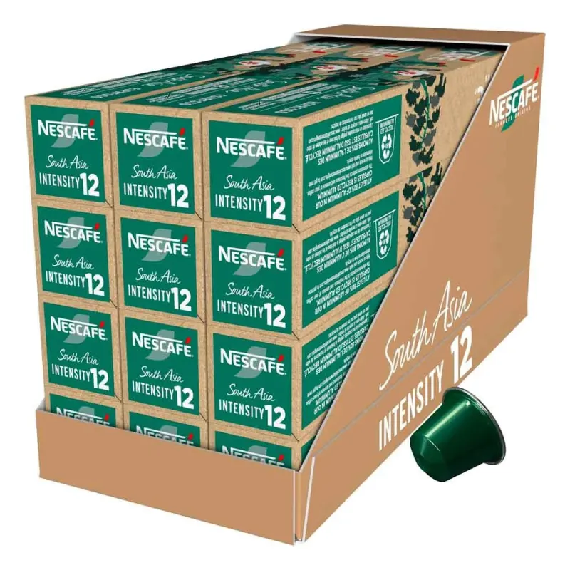 South Asia Espresso Nescafe 120 capsulas de Aluminio 12 tubos South Asia Espresso Nescafe 120 capsulas de Aluminio 12 tubos