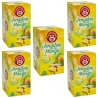 5 cajas de  Jengibre con Mango, 20 bolsitas Pompadour 8412900708092