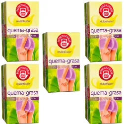 5 cajas de Quema grasa Pompadour Multifusión 25 infusiones 8412900401290
