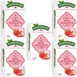 5 cajas de  Infusión Rosa Mosqueta 20 bolsitas Hornimans 8410091025660