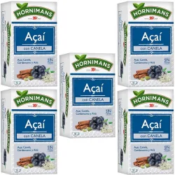 5 cajas de Infusión de Açaí con canela, Cardamomo y anís 20 bolsitas Hornimans 8711000461433