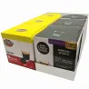6 cajas Dolce Gusto  96 capsulas 3 Originales y 3 de Kfetea