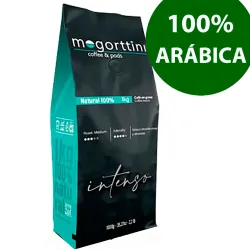 Selección de arábicas Mogorttini espresso  calidad superior en bolsa de 1kg.