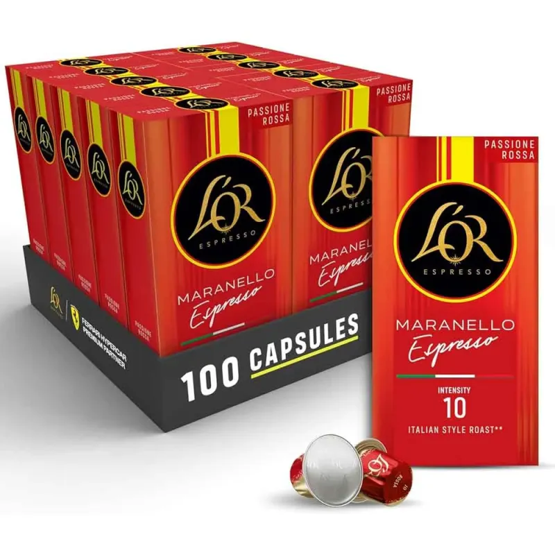 Ristretto Maranello, Passione Rossa L'or 10 cajas compatibles Nespresso Ristretto Maranello, Passione Rossa L'or 10 cajas compatibles Nespresso