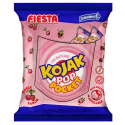 Kojak Pop Socket 200 caramelos masticables de 5g de cereza y fresa
