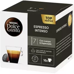 Café espresso Intenso 16 unidades Dolce Gusto. Cápsulas Originales