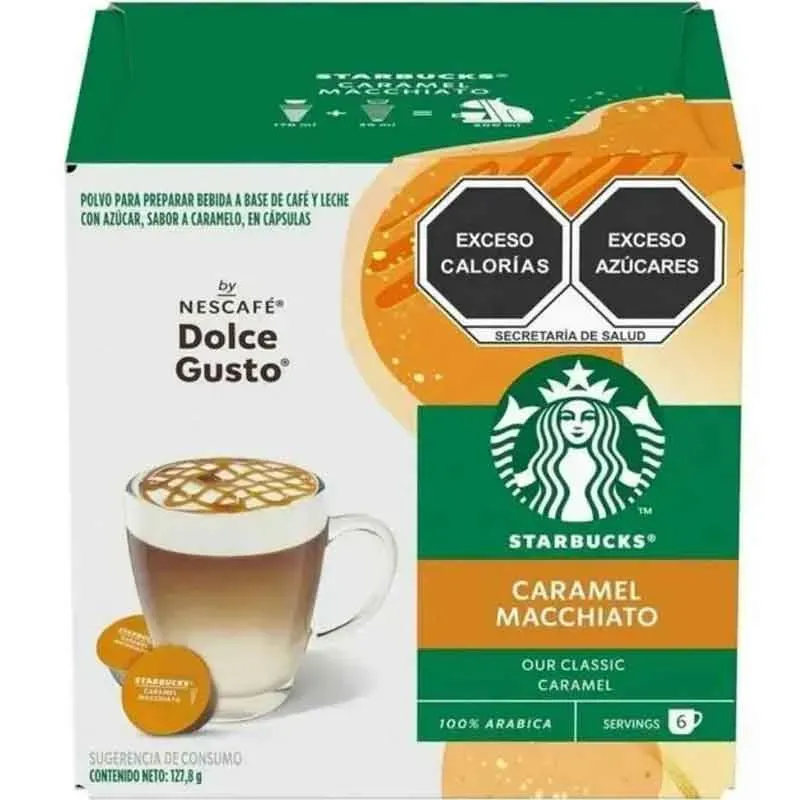 Caramel Macchiato STARBUCKS 6 + 6 cápsulas Dolce Gusto Caramel Macchiato STARBUCKS 6 + 6 cápsulas Dolce Gusto