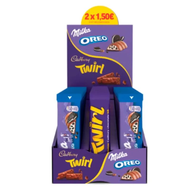 Lote Milka Oreo y Cadbury Twirl 48 unidades en total Lote Milka Oreo y Cadbury Twirl 48 unidades en total