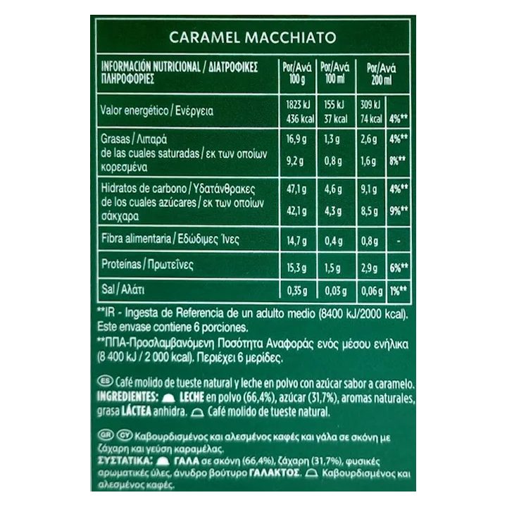 Caramel Macchiato STARBUCKS 6 + 6 cápsulas Dolce Gusto