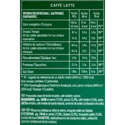 Valor nutricional Caffè Latte Starbucks Dolce Gusto
