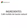 ingredientes Descafeinado 16 cápsulas Mogorttini compatible Dolce Gusto