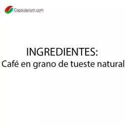 Valor nutricional L'OR Bio Organic café en grano