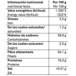 Valor nutricional mogorttini espresso cafe en grano