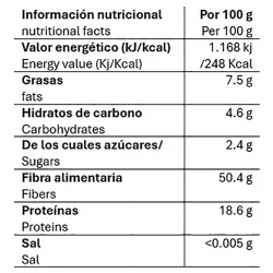 Valor nutricional kfetea intenso café molido