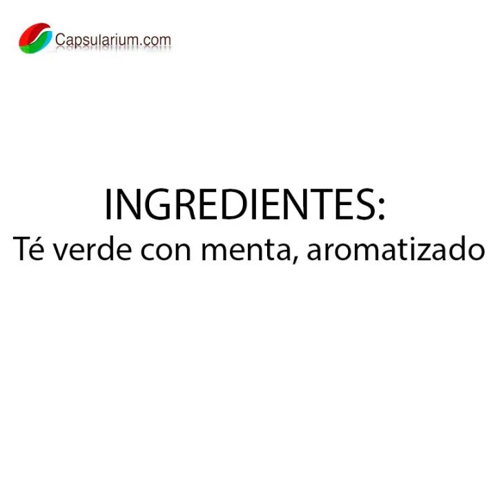 valor nutricional te verde con menta tassimo