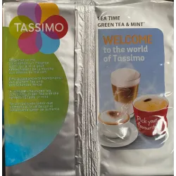 Te Verde con Menta Tassimo 5 cajas de 16 unidades