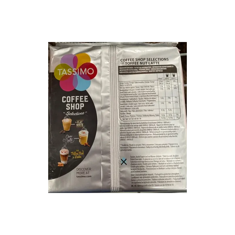 Coffee Shop Toffee Nut Latte Tassimo: Delicioso Sabor