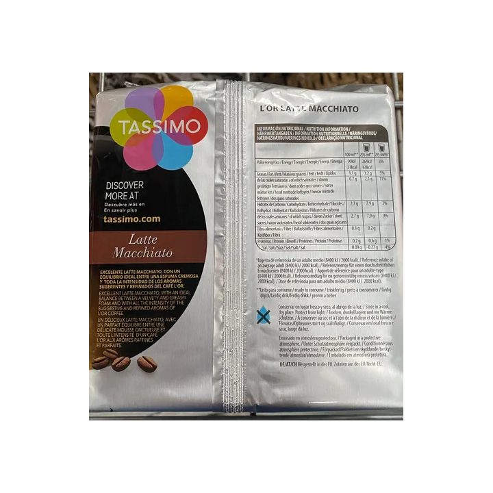 Latte Macchiato L'or 8 servicios Tassimo