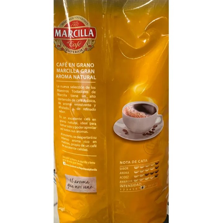 Marcilla Gran Aroma Natural, 1kg de café en grano