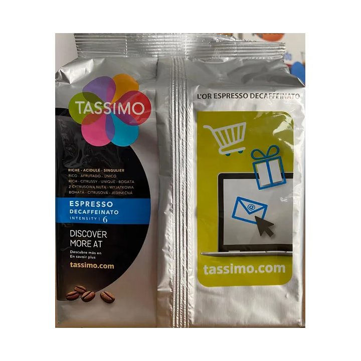 Tassimo descafeinado LOR 16 servicios