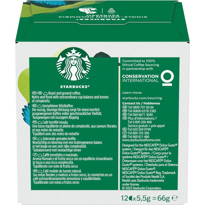 Espresso Colombia Starbucks, Dolce Gusto compatible