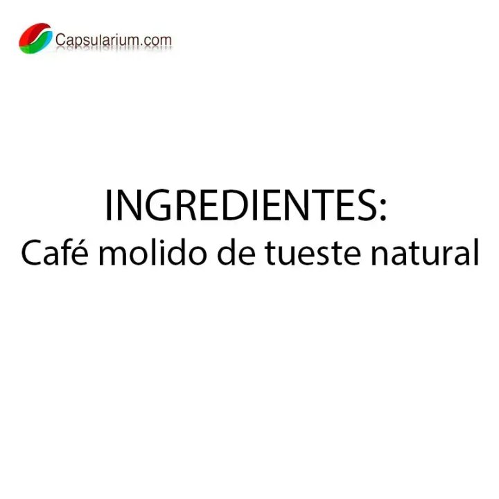 ingredientes Ristretto L'OR 40 Cápsulas Maxi Pack compatibles Nespresso