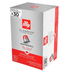 Classico Espresso Illy 30 cápsulas de café compatibles con Nespresso