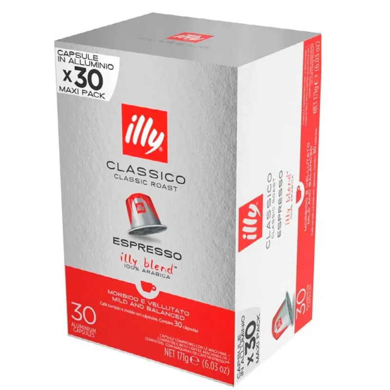 Classico Espresso Illy 30 cápsulas de café compatibles con Nespresso Classico Espresso Illy 30 cápsulas de café compatibles con Nespresso