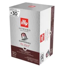 30 Cápsulas de café espresso Intenso de Illy  compatibles con  Nespresso