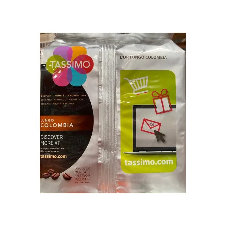 LOr Espresso Colombia Lungo 16 cápsulas de café Tassimo