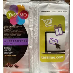 Lungo Profondo Tassimo intensidad 8 L'OR 16 capsulas de café