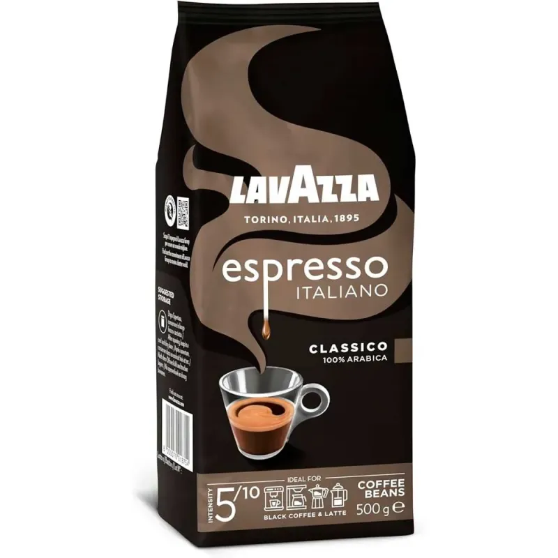 Lavazza Espresso Italiano Classico 100% Arabica en Grano 500 gr Lavazza Espresso Italiano Classico 100% Arabica en Grano 500 gr