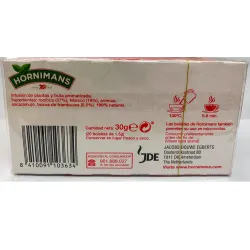 Valor nutricional infusiones de frambuesas rooibos