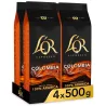 Colomvia 4 paquetes de 500 gr. Café en grano natural L'or Intensidad 8