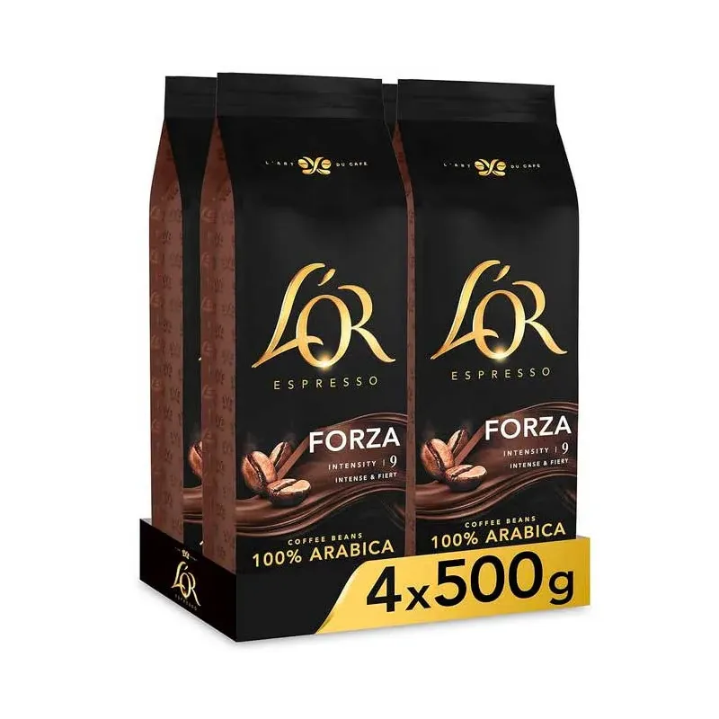 Forza L'Or Café en grano de tueste natural 2 kilos Intensidad 9 Forza L'Or Café en grano de tueste natural 2 kilos Intensidad 9