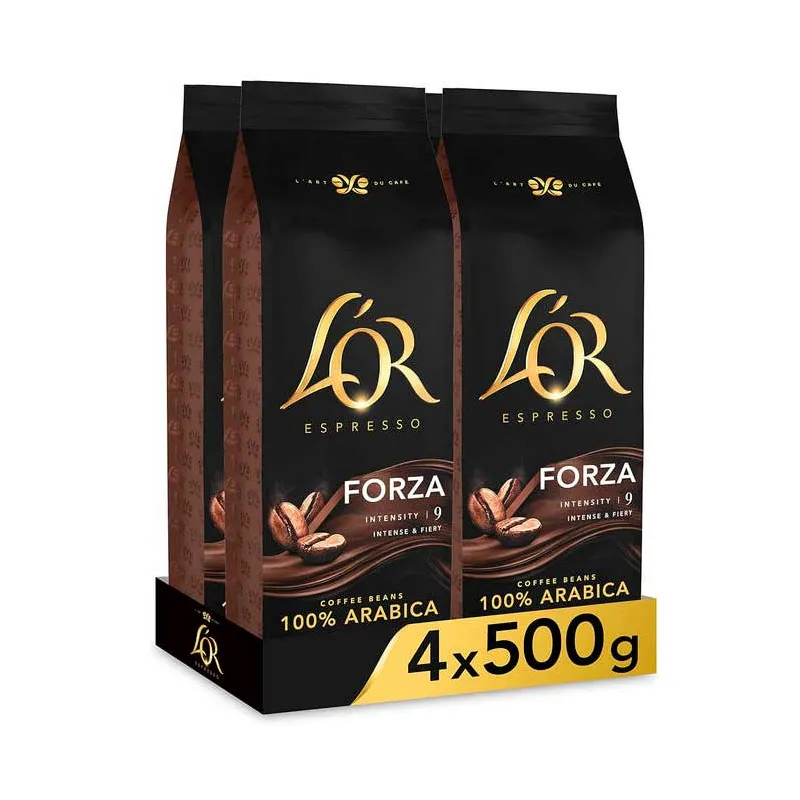 Forza L'Or Café en grano de tueste natural 2 kilos Intensidad 9 Forza L'Or Café en grano de tueste natural 2 kilos Intensidad 9