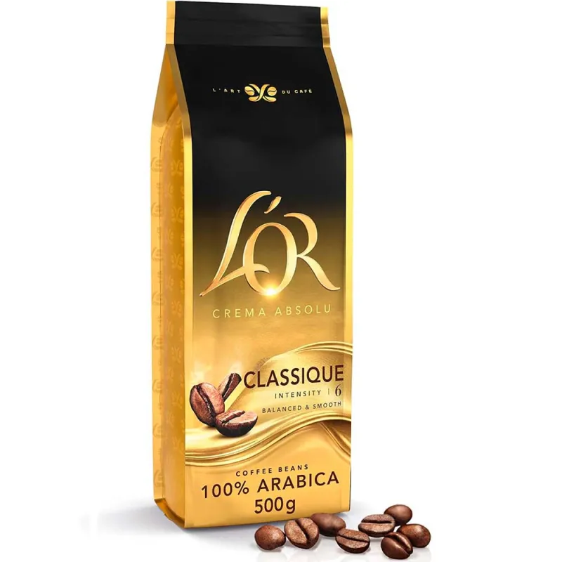 L'or Crema Absolu Classique Café en grano 500 gr L'or Crema Absolu Classique Café en grano 500 gr