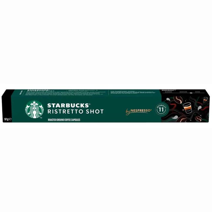 Master Ristretto Shot 10 cápsulas Nespresso Starbucks intensidad 11