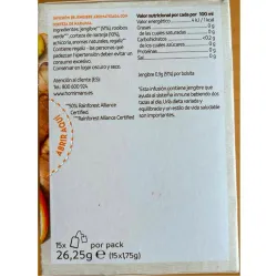 VALOR NUTRICIONAL JENGIBRE BIENESTAR