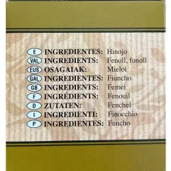 VALOR NUTRICIONAL INFUSIONES HINOJO HERBES L'ALCOIA