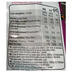 VALOR NUTRICIONAL CHEETOS PANDILLA